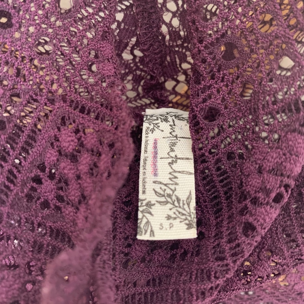 SOLD Free People Purple Lace Turtleneck - Picture 7 of 7